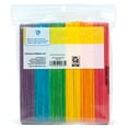 Hello Hobby Jumbo Wood Multicolor Craft Sticks, 75Pack