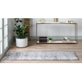 thumbnail image 4 of Rugs.com Lattice Trellis Collection Rug – 6 Ft Runner Gray Low-Pile Rug Perfect For Hallways, Entryways, 4 of 9