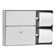 Dual Toilet Tissue Dispenser & Sanitary Napkin Disposal