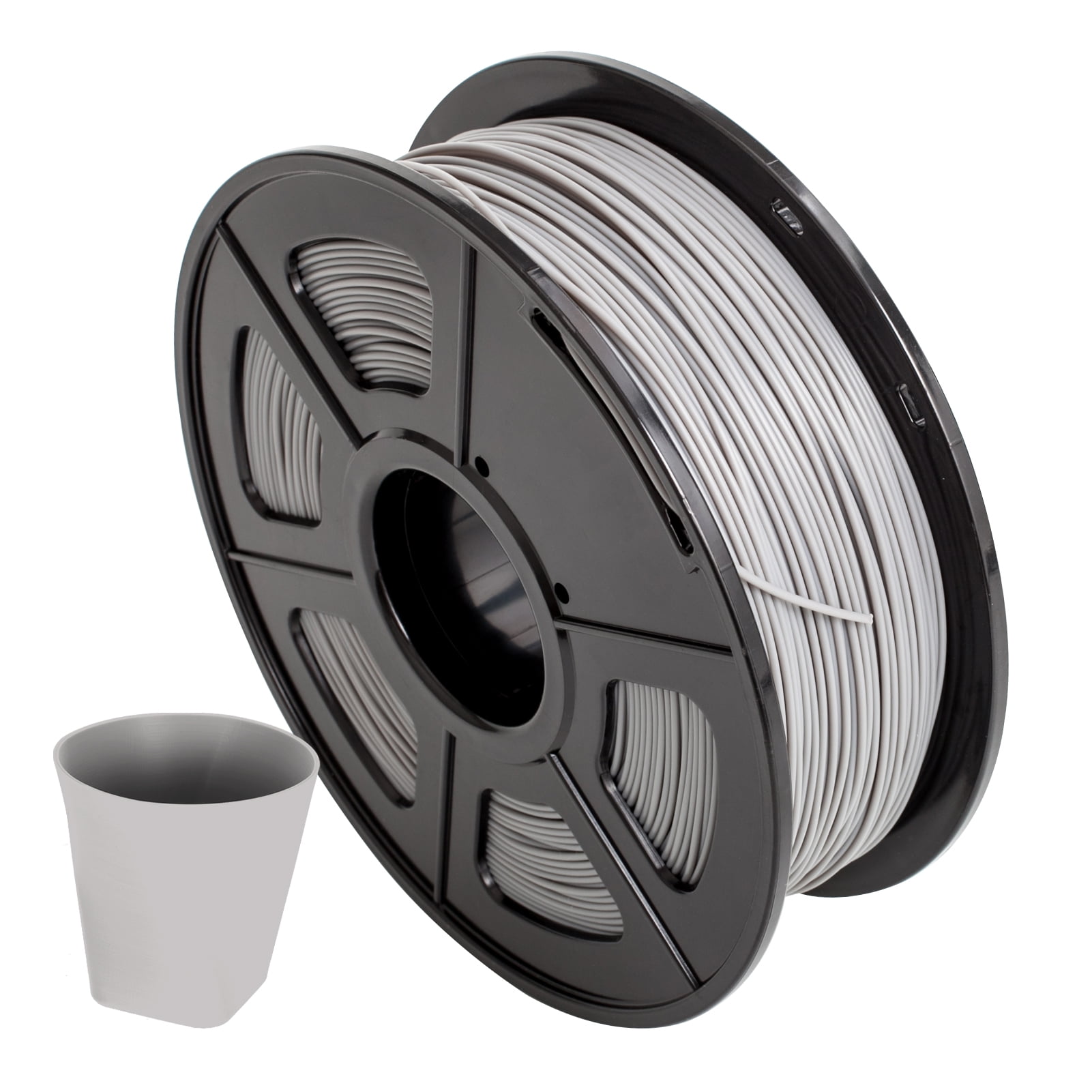 White ANYCUBIC 3D Printer PLA Filament,1.75mm Dimensional Accuracy / 0.02 mm 1kg Spool PLA Filament for Most 3D Printers