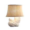 thumbnail image 1 of Crestview Collection CVAVP894 Rooster Table Lamp Lighting, White, 1 of 1