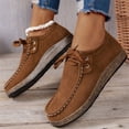 thumbnail image 5 of YOUYEDIAN Flat Shoes for Women Spring Fall Dressy Loafers Slip on Non Slip Casual Walking Shoes Office Closed Toe Orthopedic Shoes (Brown), 5 of 6
