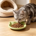 thumbnail image 6 of LEFXSMR Dinner Plates Cute Cat Shaped Plastic Plates with Non-Slip Base Microwave Safe Kitchen Utensils for Home Use, Green, 6 of 7