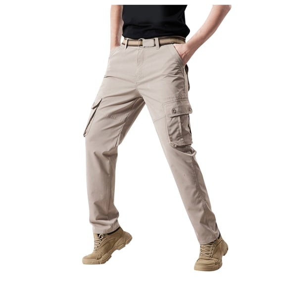 ZZHZGZ Sweatpants for Men Cargo Pants for Men Baggy Drawstring Elastic Waisted Oversized Joggers with Pockets Lightweight Casual Loose Trousers 32