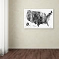 thumbnail image 3 of Trademark Fine Art " Map BG-1" Canvas Art by Marlene Watson, 3 of 3