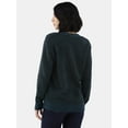thumbnail image 3 of Time and Tru Women's Super Soft Button Cardigan, Sizes XS-XXXL, 3 of 5