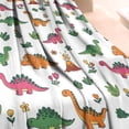 thumbnail image 3 of Dinosaur and Volcano Pattern Blanket,Comfortable Soft Lamb Wool Throw Blanket,All Season,Warm Lightweight Blankets for Sofa Bed Couch Living Room Chair,60"x80", 3 of 4