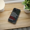 thumbnail image 5 of DistinctInk Clear Hybrid Case for Apple iPhone 13 Pro Max (6.7" Screen) - People Are Stupid Need Extra Kick Boxing - Wireless Charging Compatible, 5 of 9