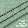 thumbnail image 5 of EastVita Ivory Tier Curtains,Waffle Woven Textured Short Window Curtain for Cafe,Bathroom,Kitchen & Kids Bedroom Rod Pocket Curtains, 5 of 6