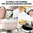 thumbnail image 3 of Christmas Pug Dog Oven Mitts Heat Resistant - Soft Lining Silicone Mini Oven Mitts with HangingLoop, Kitchen Oven Gloves Heat Resistant 500℉ for Cooking Baking Microwave, 3 of 7