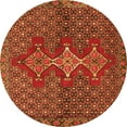 thumbnail image 1 of Ahgly Company Indoor Round Persian Orange Traditional Area Rugs, 7' Round, 1 of 1