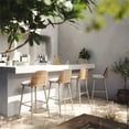 thumbnail image 4 of Pemberly Row Handmade Modern / Contemporary Cream Outdoor Barstool, 4 of 5