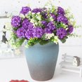 thumbnail image 2 of Grandest Birch 3 Bouquets Fake Flowers Charming Long-lasting 5 Heads Realistic Artificial Hydrangea Bouquet Garden Supplies(Gift 1PC), 2 of 7