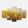 thumbnail image 2 of Wild Yellow Flowers Meadow - Floral Canvas Art Print, 2 of 3