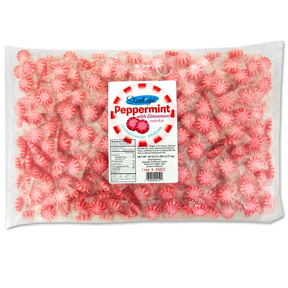 Starlight Mints Peppermint with Cinnamon Flavor 5 lb Bag