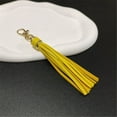 thumbnail image 5 of PU Leather Tassels Keychain Colorful Tassels Bag Charm Keychain Crafted From PU Leather For Everyday Use, 5 of 9