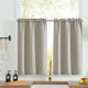 thumbnail image 1 of Cortinas Jinchan Lino 61x61 cm con Ojales para Barras 2 Paneles Gris Beige, 1 of 9