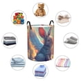 thumbnail image 3 of Lsque Sunshine Winged Rabbit pattern Laundry Hamper Basket, Tall Woven Rope Hamper Basket for Clothes, Lightweight Storage Basket, Collapsible Waterproof-Small, 3 of 8