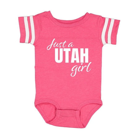 

Inktastic Just a Utah Girl Born and Raised Gift Baby Girl Bodysuit