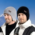 thumbnail image 4 of TELOLY Men's Winter Hat Lined Warm Knit Cap Unisex Cold Weather Ear for Outdoor Activities, 4 of 7