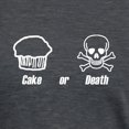 thumbnail image 3 of CafePress - Eddie Izzard Cake Or Death Women's Dark T Shirt - Womens Tri-blend T-Shirt, 3 of 4