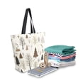 thumbnail image 2 of FORMRS Womens Canvas Tote Bag with Zipper Inner Pocket Shoulder Handbag, Winter Forest, 2 of 7