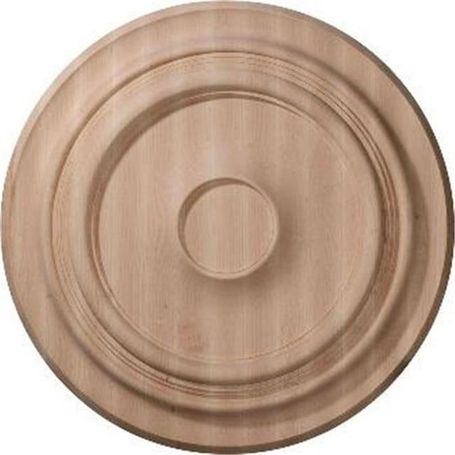 Ekena Millwork CMW20TRRO 20 Pouces x 1,75 Pouces Médaillon de Plafond Traditionnel Sculpté&44; Chêne Rouge