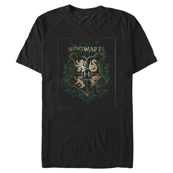 Mens Harry Potter Hogwarts Bronze Crest T Shirt