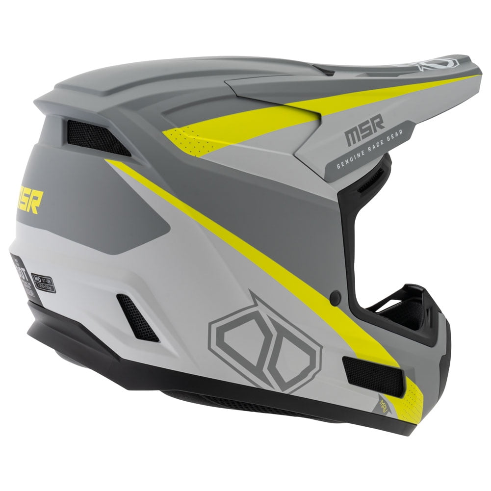 MSR™ Mav Inertia Dirt Bike Motocross Helmet w/MIPS Large Matte Grey/Hi-Vis