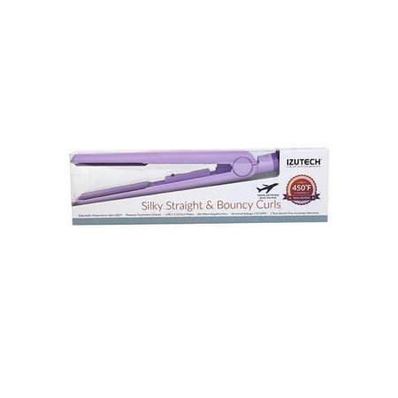 Izutech Btx450 Silky Straight Bouncy Curls 1 Flat Iron Lilac