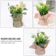 thumbnail image 2 of 2 piezas de plantas artificiales decorativas de simulación de plantas en maceta, 2 of 5