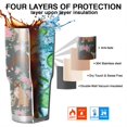 thumbnail image 7 of 30oz Cute Boxer Dog and Flowers Florals Tumblers Stainless Steel Tumbler with Lid and Straw,Vacuum Insulated Double Wall Travel Tumbler Cups Mug with Cleaning Brush for Coffee,Tea, 7 of 7