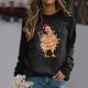 thumbnail image 1 of Ropa de Feliz Navidad para mujer, Jersey ligero de dibujos animados con Gato esponjoso, sudaderas gráficas dulces para mujer, 1 of 5