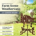 thumbnail image 4 of EZ Vane EZ1600-GR Scène de Ferme avec Support de Jardin, 4 of 4