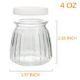 thumbnail image 2 of Small Yogurt Jars,Encheng 4 oz Clear Glass Jars With Lids,Glass Yogurt Container With Caps(PE),Replacement Glass Pudding Jars,Clear Glass Containers For Milk,Ramekin,Jams,Jelly,Mousse 40 Pack …, 2 of 4