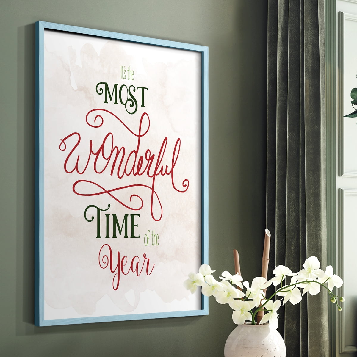 Wonderful Time of the Year Framed Print - Solid Wood in Single Picture Frame Solid Wood 2 Framed Print