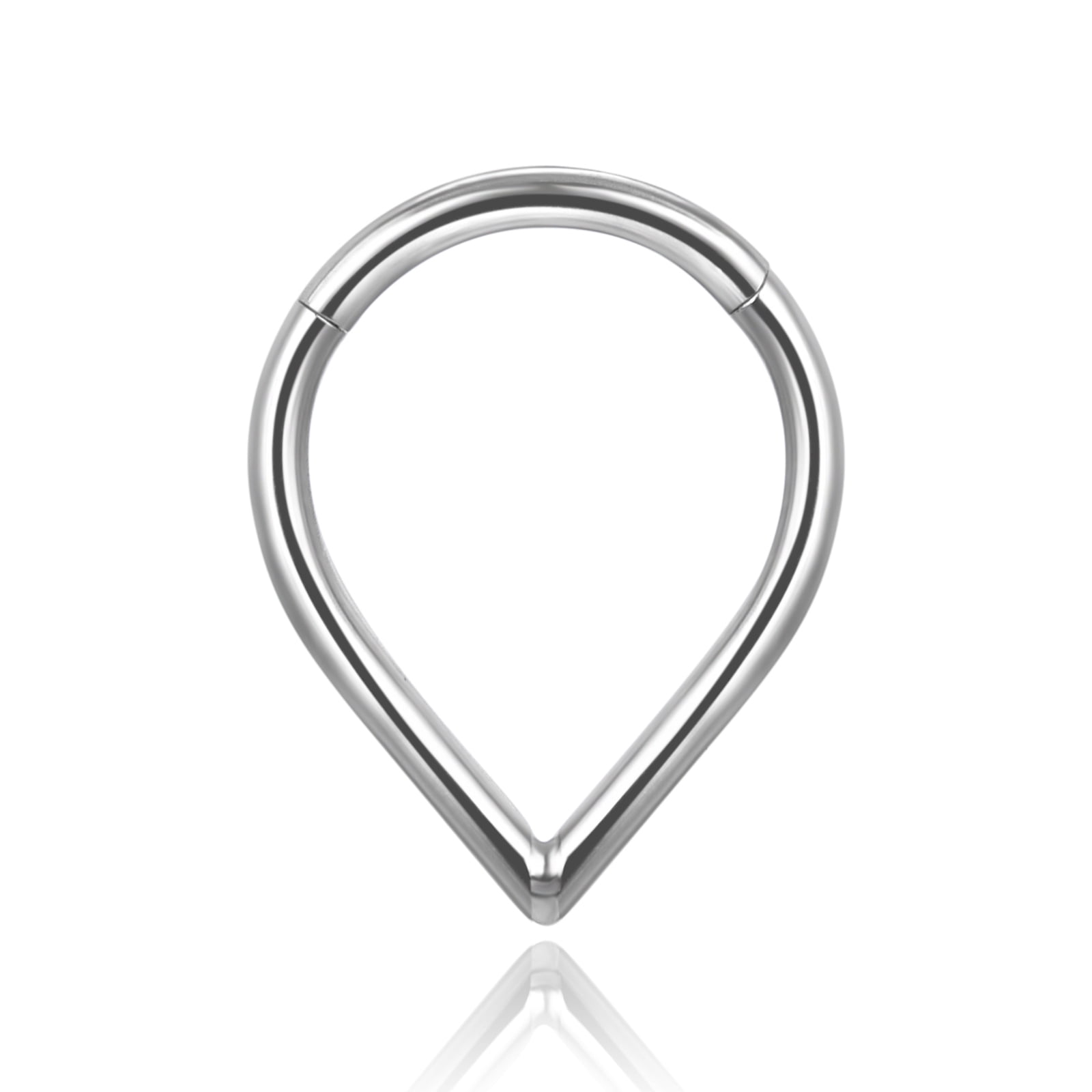 G23 Titanium Septum Clicker Nose Ring,Triple Double Open Stack Hoop