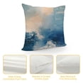 thumbnail image 4 of JRXY Gold and Blue Abstract Art Plush Pillowcase 1 Piece White, 4 of 5