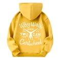 thumbnail image 3 of YOUYEDIAN Girls Ballet Dancing Hoodies Cute Graphic Sweatshirt Long Sleeve Fall Winter Pullover Tops Yellow 4-5 Years, 3 of 3