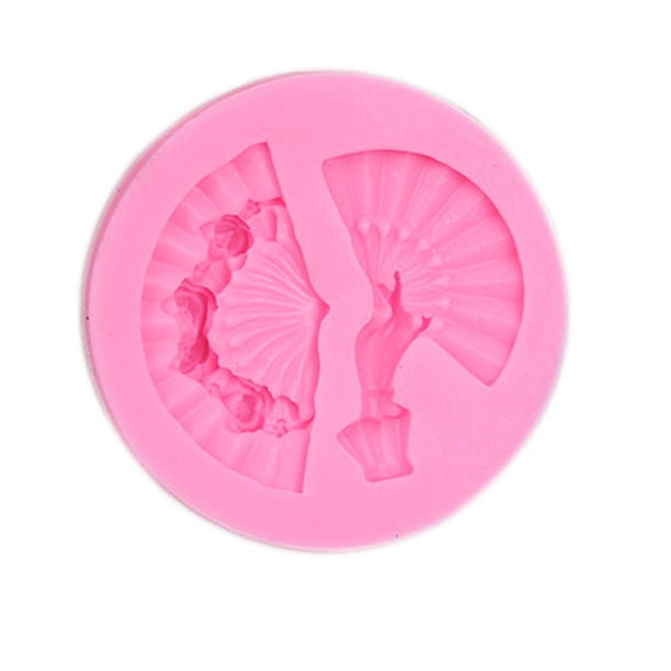 EeaseMX Molde de silicona para fondant con forma 3D, ideal para decorar pasteles, pudines, chocolate, jabón y arcilla polimérica.