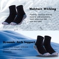 thumbnail image 6 of Copper Infused Quarter Socks Improve Foot Health Odor Control with Moisture Wicking Durable Comfortable Fit, 6 of 7