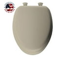 thumbnail image 2 of 113EC 006 Soft Toilet Seat Easily Removes, ELONGATED, Padded with Wood , Bone, 2 of 6
