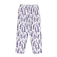 thumbnail image 5 of Goofa Lavender Flowers Printed Soft Pajama Pants for Women, Wide Leg Comfy Casual Lounge Yoga Pants-XX-Large, 5 of 9