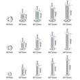 thumbnail image 2 of 520 Pcs Vis avec Écrous, Vis de Tête Hexagonale en Acier Inoxydable M3/M4/M5 avec Boulons et Écrous, Assortiment de Têtes Rondes et de Boutons, 2 of 5