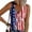 Dark Blue#526, variant on Dorinao American Flag Tank Top Women 4Th of July Shirts Button V Neck Knit Ribbed Tops Casual Colorful Printed Patriotic Tees, Purple, S