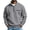 Gray, variant on Daweinan Men's Quarter Zip Pullover Waffle Stand Collar Long Sleeve Pullover Sweatshirt with Zipper Chest Design Casual Loose Fit Athletic Workout Top