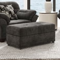 thumbnail image 2 of Roundhill Furniture Bonarse Fabric Storage Ottoman with Casters in Wonderland Slate, 2 of 4