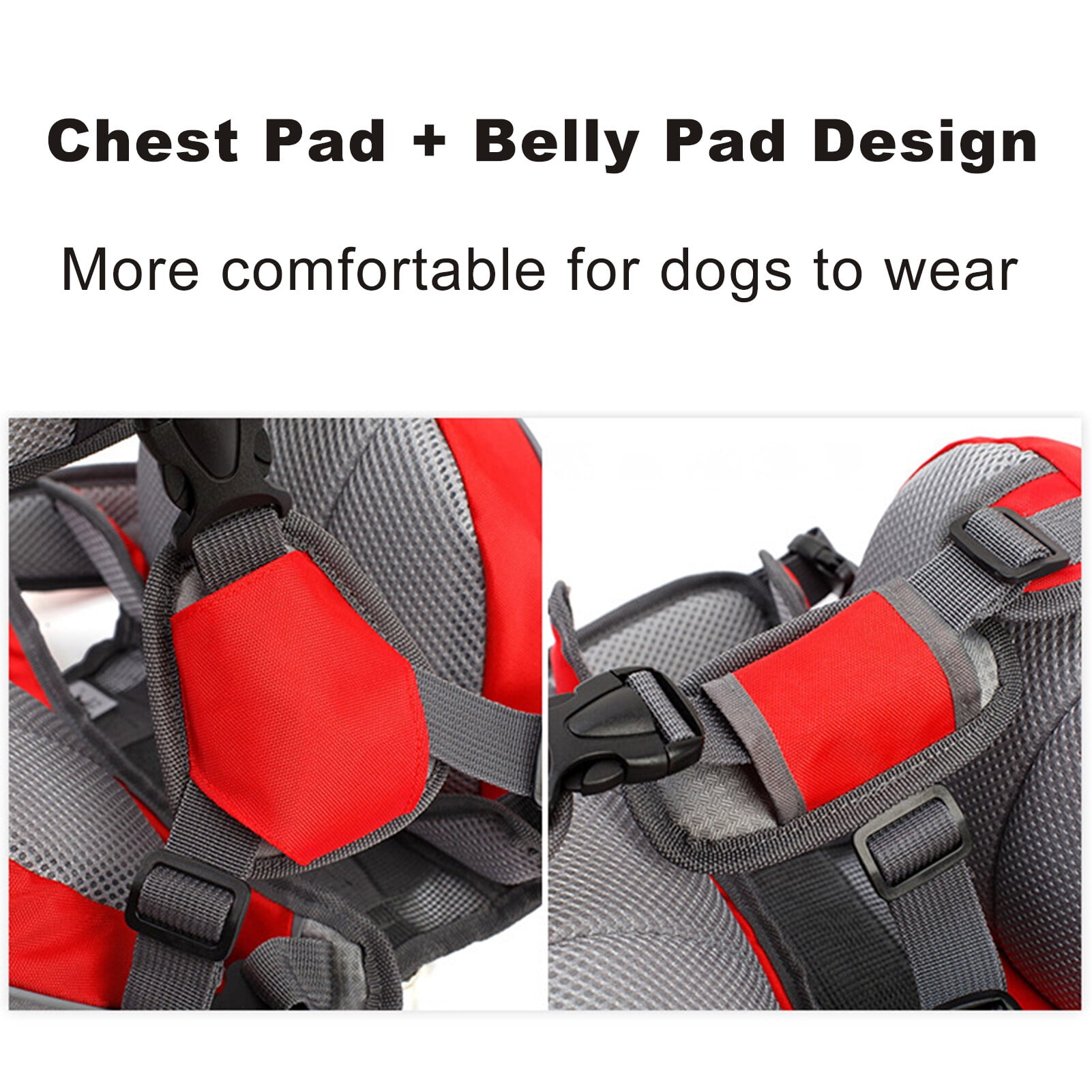Dog Backpack for Outdoor Travel and Adventure - Design with Reflective Strip Multifunctional High-quality Materials Safety Considerations Comfort - Medium and Large Sizes Available