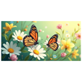 thumbnail image 3 of Nature Themed Butterfly Daisy Background Banner Party Decorations Photography Props Spring Garden Celebrations Outdoor Events Photo Booth Backdrop, 3 of 4