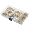 thumbnail image 3 of Graflsoa 282-Piece Brass Picture Hanging Kit with Gold Hooks, Nails, and Steel Wire Rope in Transparent Case for Easy Storage and Portability, 3 of 6
